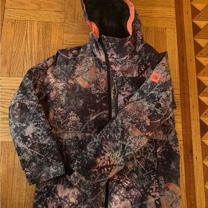 Hydra Insulated Jacket - Girls' Pink Foliage, XL